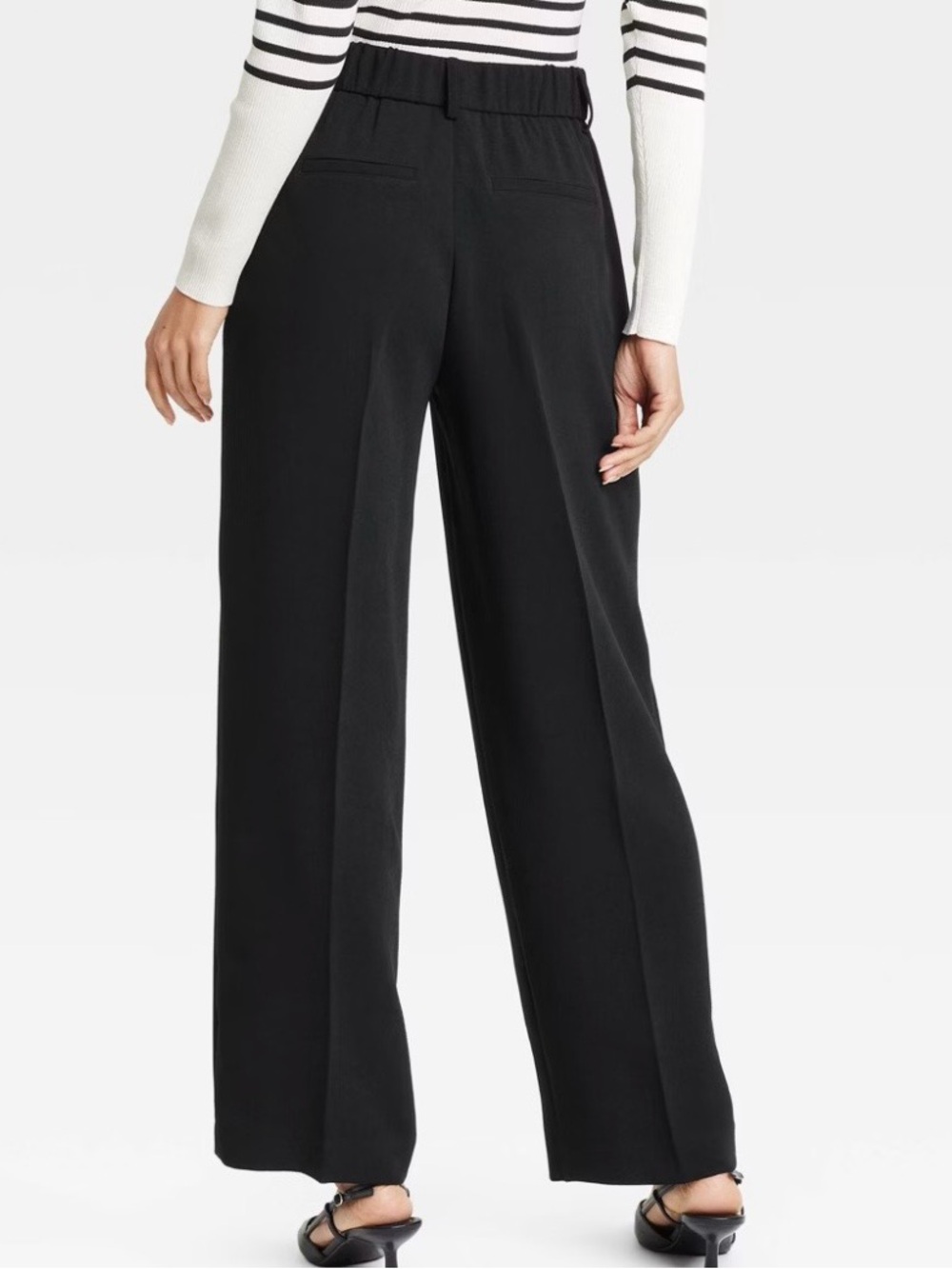 NWT A New Day Black Signature Crepe Essential Trouser Size 4 - Picture 3 of 9